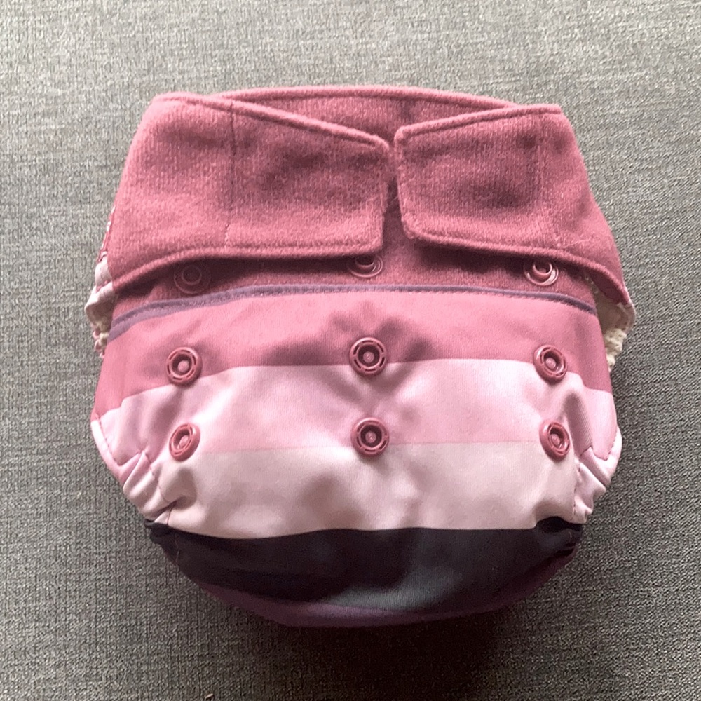 Grovia hybrid diaper with snap in soaker pad